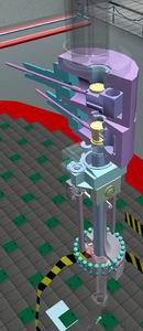 VR model of the refuelling machine in explorative mode