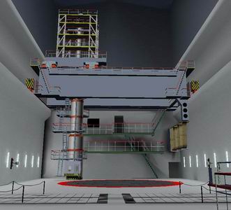 VR model of the reactor hall